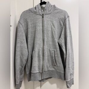 Dockers grey long sleeve full zip up sweater